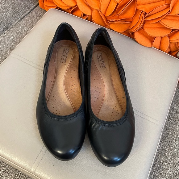 ❣️Rockport Cobb Hill Collection Black Leather Sharleen Wedge Pumps❣️ - Picture 5 of 11